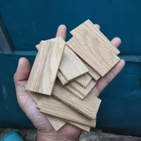kayu oak potongan kecil 0.4x3.5x7cm