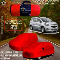 Sarung Mobil CHEVROLET SPIN Polos MERAH Body Cover Chevrolet PREMIUM