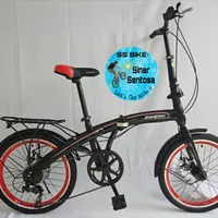 Sepeda Lipat Evergreen 20 disc brake