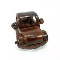 Miniatur Mobil VW Kodok Pajangan Hiasan Meja Minimalis Kayu Jati