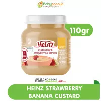 HEINZ Strawberry Banana Custard 110 Gr