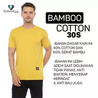 Cottonology Kaos Polos Kuning Cotton Bamboo Premium