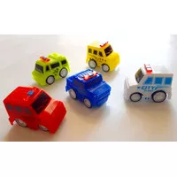 Mainan Anak Laki laki Mobil Mini Polisi Pullback City Police Series