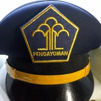 topi PET PDU PENGAYOMAN GOL 3A-3C pet upacara