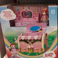 Boneka Rainbow Ruby Beauty Shop Playset Mainan Anak Perempuan