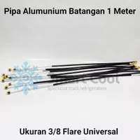 PIPA SELANG ALUMINIUM FLARE UNTUK AC MOBIL 3/8 PIPA ALUMINIUM AC 1M