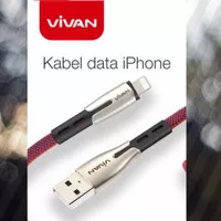 Kabel data Vivan Original 100% fast charging iphone/apple