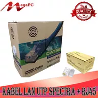 Kabel LAN UTP Cat 5 1 roll 305 meter + RJ45 1 dus