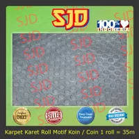 Karpet Karet Roll Motif Koin / Coin Roll; T=4 mm, L= 1.2 m, P= 35 m