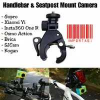 Handlebar & Seatpost Mount Stang Sepeda Gopro Insta360 One R Osmo Fimi