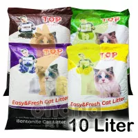 Pasir Gumpal Kucing Top Litter KOPI - 10 Liter GOSEND GRABEXPRESS