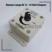 Dimmer Lampu DC 12 - 24 Volt 8 Ampere / Dimmer Motor DC Speed