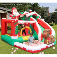 Istana balon Inflatable Castle bouncer Kolam renang Anak Slide Pool