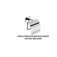 HAFELE TEMPAT TISSU PAPER HOLDER W/LID BRASS SALE
