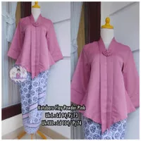 Setelan Kebaya Modern Kutu Baru Floy Powder Pink Dan Warna Lain