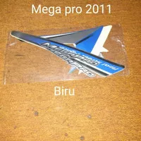 Mega Pro 2011 Biru Stiker List Striping Stripping