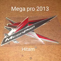 Mega pro 2013 Hitam List Striping Stripping Stiker Sticker