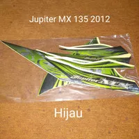 Jupiter MX 135 2012 hijau List Striping Stripping Stiker Sticker