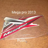 Mega pro 2013 Putih List Striping Stripping Stiker Sticker