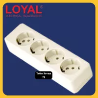 Terminal Loyal Colokan listrik Tanpa Kabel Lubang 4 (LY-904) (SNI)