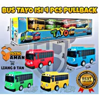 PROMO Mainan Anak Set Mobil Mobilan Tayo Toya The Little Bus Pull Back