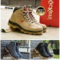 Sapatu safety boots pria Rembo Kickers suede