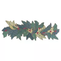 Mistletoe Beaded Table Runner Green