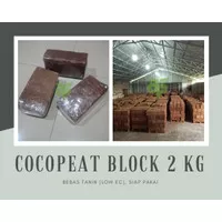 Cocopeat Block 2 KG Coco Peat Cocopit Cocovit Media Tanam Bentuk Blok