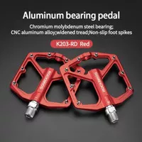 ROCKBROS K203 Red Sepeda Pedal CNC Alloy MTB Bike Bicycle Bearing