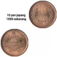 koin jepang 10 yen 1 keping