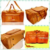 tas travel bag kulit (pu) tas pakaian tas mudik travel bag