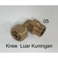 Knee Drat Luar Rifeng Kuningan 1/2"/ Sambungan Air Panas