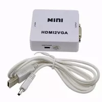 Mini HDMI2VGA - Converter HDMI To VGA 1080P Female Konverter Video PS