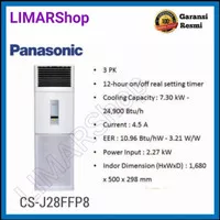 AC Floor Standing Panasonic 3pk 3 pk CS-J28FFP8 / csj28ffp8 3 phase