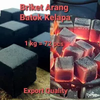 Briket Arang Batok Kelapa Premium Quality Export 1kg utk BBQ