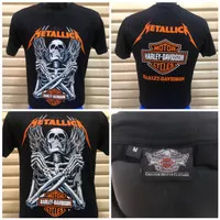 Kaos Harley Davidson - Metallica,Black