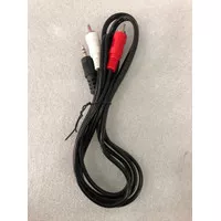 Kabel Audio RCA 2 in 1 Kabel Aux 2 in 1 Jack Audio 3.5 mmc To RCA HIT