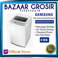 SAMSUNG MESIN CUCI TOP LOADING 8KG WA80H4000SW/SE