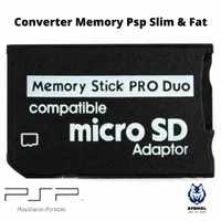Adapter Memory Stick Pro Duo Psp Slim Fat 1000 2000 3000 Converter