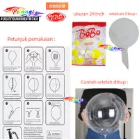 Balon bobo Transparan 24 inch | Balon PVC Bening Jumbo
