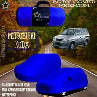 Sarung Mobil MITSUBISHI KUDA Polos BIRU Body Cover Kuda PREMIUM Biru