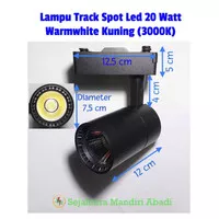 Lampu Led Track Light 20 Watt Traco Spot Rel Warmwhite 3000K H Vacolux