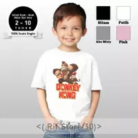 Baju/Kaos anak Donkey Kong keren terbaru bahan cotton combed