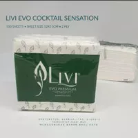 Tissue Livi Evo Napkin Cocktail Sensation 100`s / Tissue Makan Premium