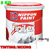 Cat Tembok Nippon Paint VINILEX Brilliant White (D1) 5 KG Galon