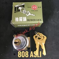 Kunci laci / lemari / drawer lock besar 808 asli