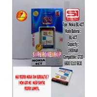 BATERAI BATRE BATTERY SUPERONE NOKIA BL-4CT DOUBLE POWER