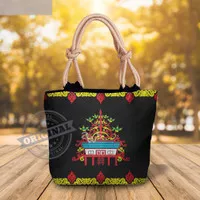 Totebag Sumbu Wanita Ethnic Unik Kartun Version Totebag Tali Sumbu