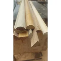 kayu setengah lingkaran 27mm 3m/kayu lis profil/kayu setengah bulat