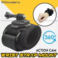 Wrist Strap Mount GoPro Yi Osmo Action Cam 360 Rotasi Hand Wrist Strap